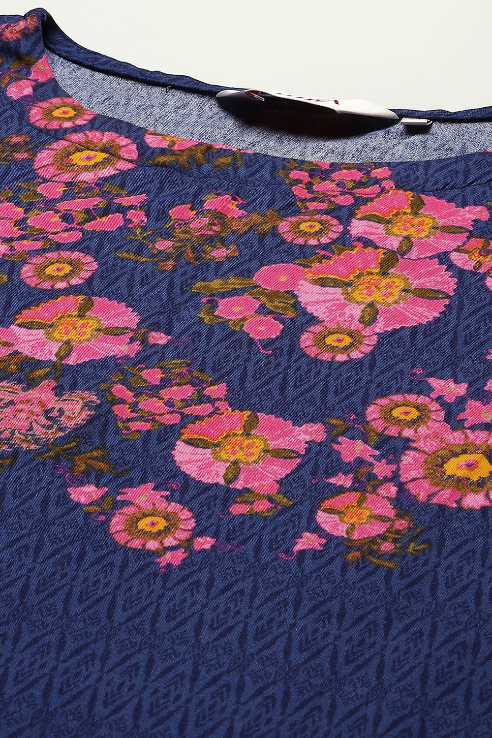 Indigo Rayon Asymmetric Kurta Palazzo 2 Piece Set image number 1