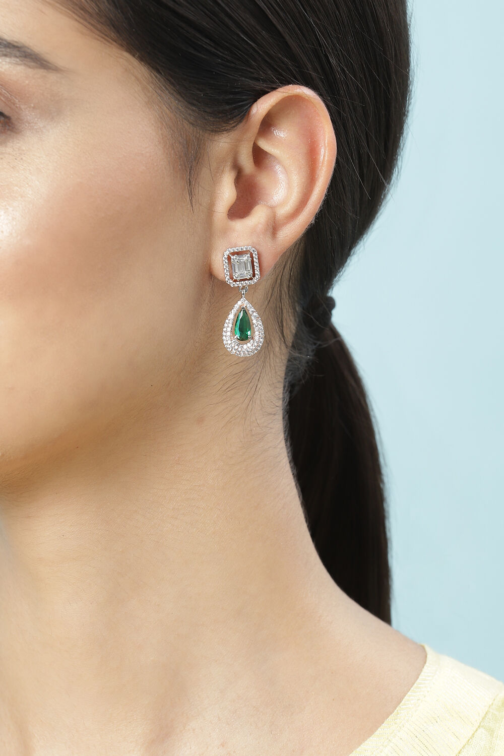 Green Earrings image number 1