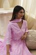 Pink Cotton Anarkali Suit Set image number 7