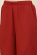 Red Dyed Straight Palazzos image number 1