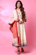 Cream Viscose Anarkali Suit image number 4