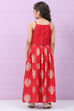 Red Art Silk Lehenga Set image number 4