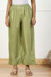 Mint Green Shantoon Straight Palazzo image number 4