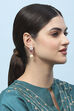 Pink Stone Statement Earrings image number 1