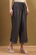 Grey Polyester Palazzo Pants image number 3