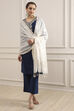 Off White Polyester Yarndyed Dupatta image number 0