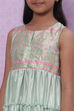 Mint Green Art Silk Short Kurti image number 1