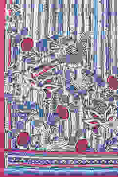 Blue Cotton A-Line Kurta Palazzo Suit Set image number 3