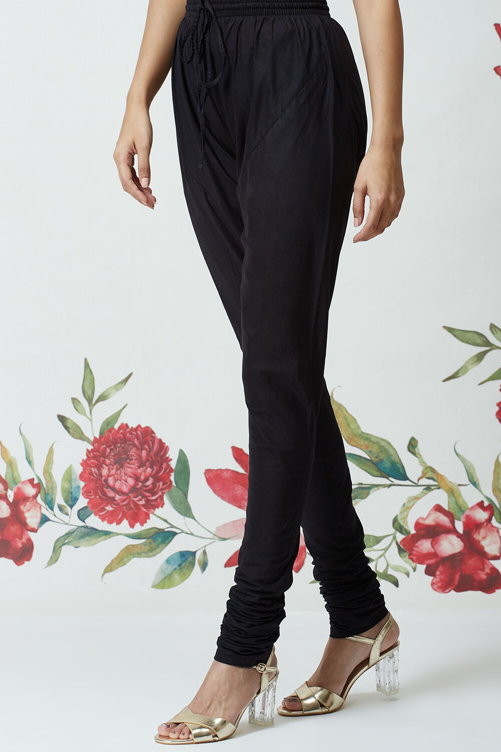 Rohit Bal Beige Cotton Silk Flared Printed Suit Set image number 3