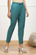 Rust Cotton Solid Regular Pants image number 3