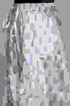 White Blue Cotton Printed Relaxed Salwar image number 1