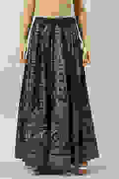 Black Art Silk Skirt image number 3