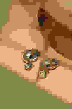 Navy Brass Drop & Danglers image number 2