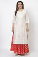 Red Art Silk Printed Kurti image number 0