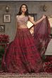 Pink Chanderi Digital Printed Lehenga Set image number 6