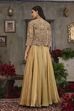 Gold Art Silk Regular Lehenga Set image number 4