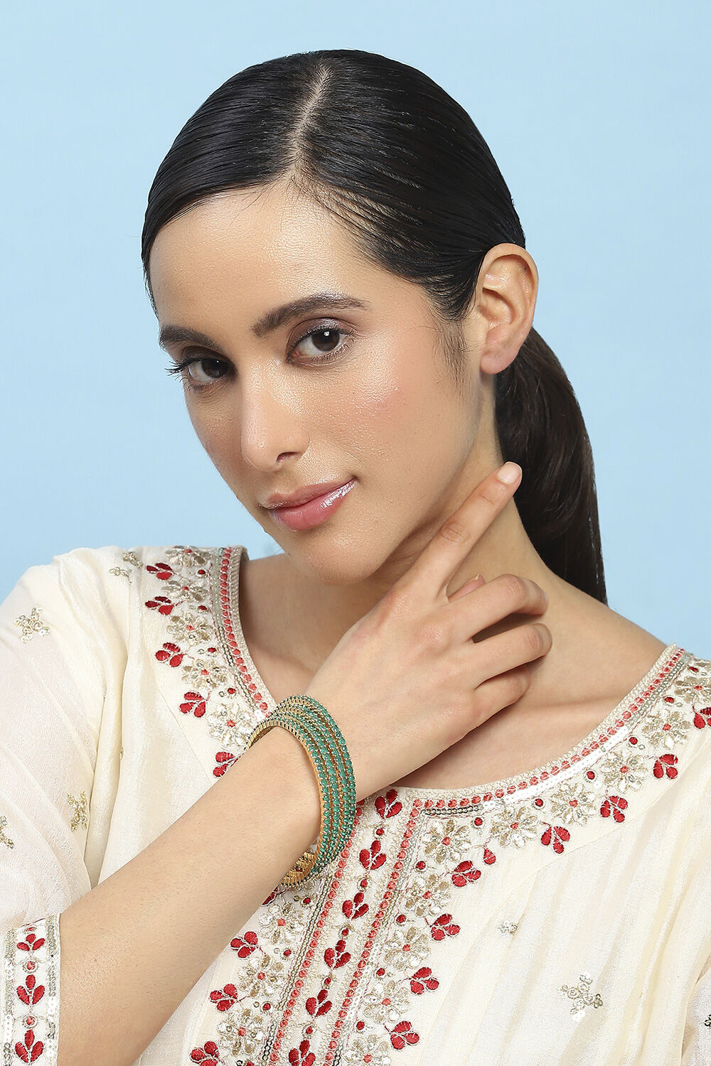 Green Alloy Bangle image number 3