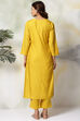 Fuchsia Rayon Straight Kurta Pants Set image number 5