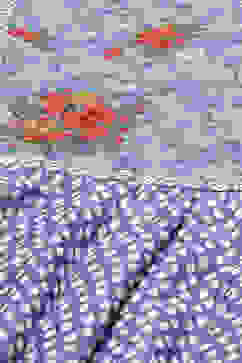 White And Blue Cotton Anarkali Kurta Churidar Suit Set image number 1