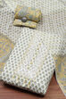 Yellow Cotton Printed Unstitched Kurta Set image number 0