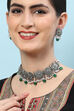 Green Brass Necklace Set image number 1