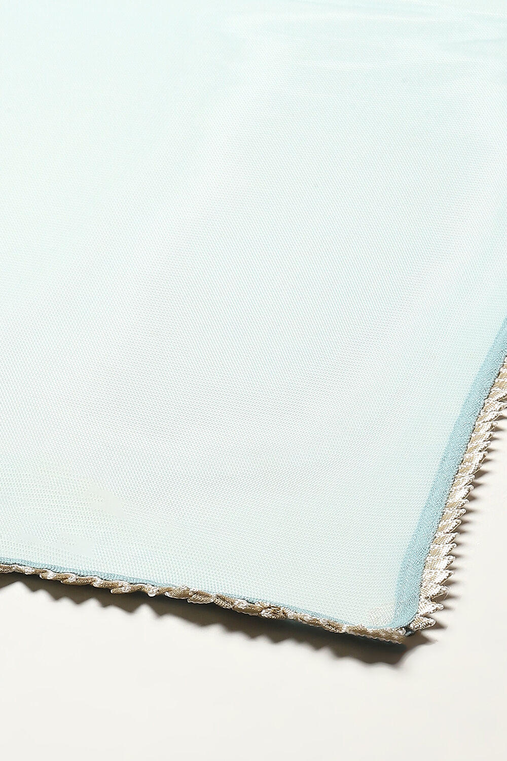 Powder Blue Rayon Straight Kurta Pants Suit Set image number 3