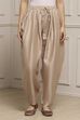 Beige Polyester Palazzo Pants image number 4