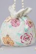 Off White Fabric Potli Bag image number 6