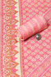 Pink Cotton Printed Unstitched Suit Set image number 2