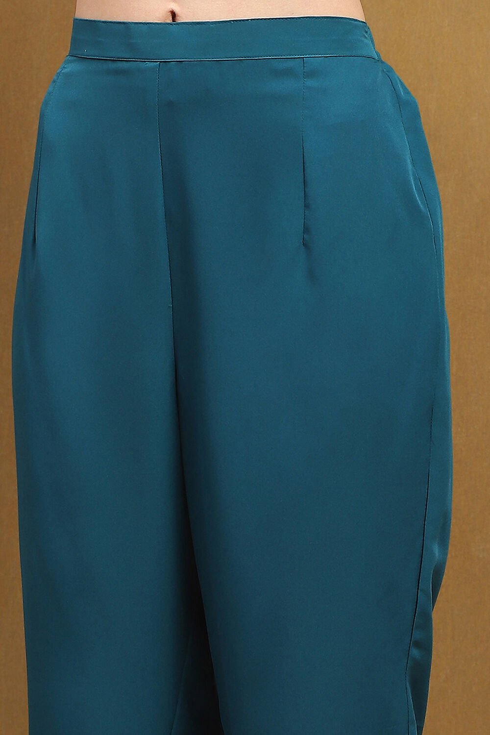 Mustard Yellow Silk Blend Woven Unstitched Suit Set image number 7