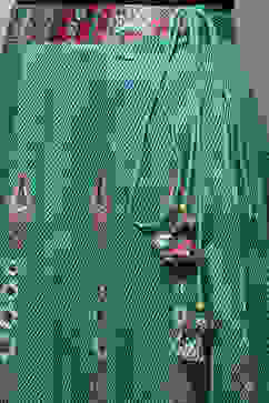 Teal Art Silk Skirt image number 1