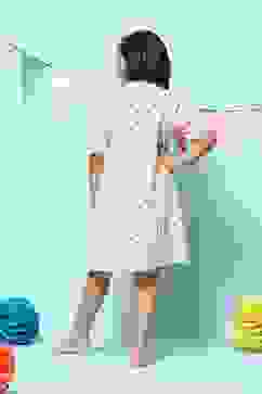 Ivory Rayon Printed Sleepwear image number 4