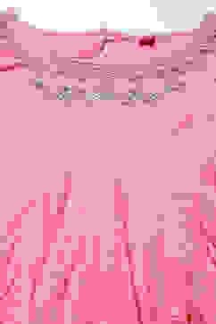 Onion Pink Cotton Anarkali Kurta Churidar Suit Set image number 2