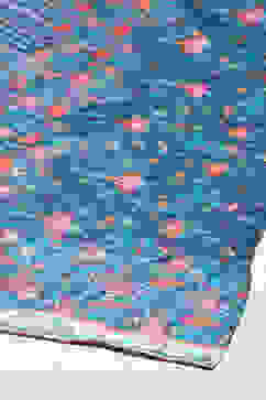 Indigo Cotton Anarkali Kurta Churidar Suit Set image number 3