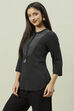 Black Rayon Printed Kurti image number 2
