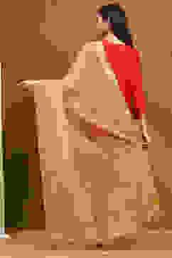 Camel Poly Silk Dupatta image number 3