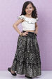 White And Pink Art Silk Flared Lehenga image number 3