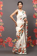 Black Cotton Blend Saree image number 4