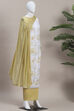 Ochre Cotton Rajasthani Print Unstitched Suit Set image number 4