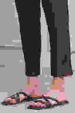 Taupe Poly Cotton Flared Kurta Pants Set image number 7