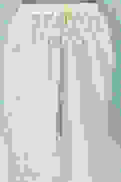 Cream-Colored Cotton Gathered Angrakha Suit Set image number 2