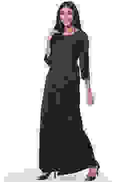 Black Rayon Fusion Dress image number 2