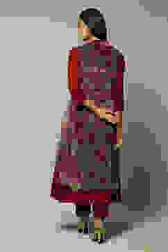 Maroon Acrylic 2 Piece Set image number 4