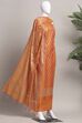 Rust Banarasi Chanderi Banarasi Print Unstitched Suit Set image number 4