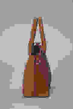 Tan PU Handbag image number 4