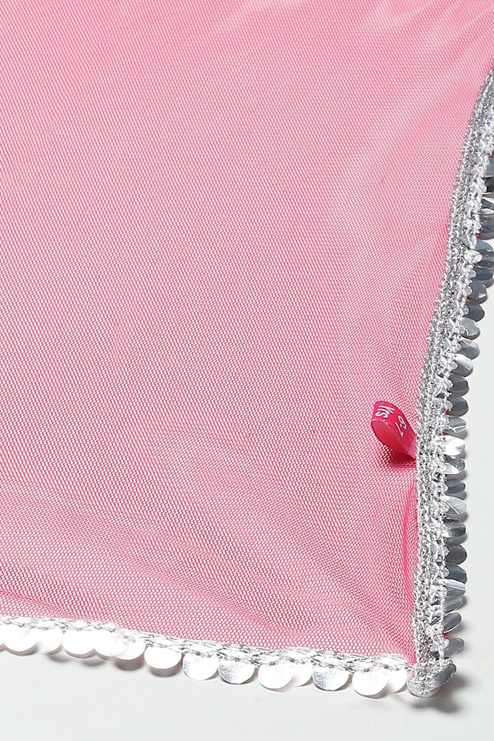 Off White Peplum Kurta With Sharara & Net Dupatta. image number 3