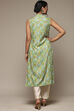 Green Rayon Straight Printed Kurta image number 4