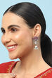 Pink Stone Embellished Earrings image number 3