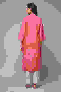 Fuschia Viscose Straight Printed 2 Piece Set image number 2