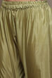 Olive Green Silk Blend Unstitched Suit Set image number 3